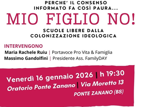 Mio Figlio No. Scuole libere dalla colonizzazione ideologica 1